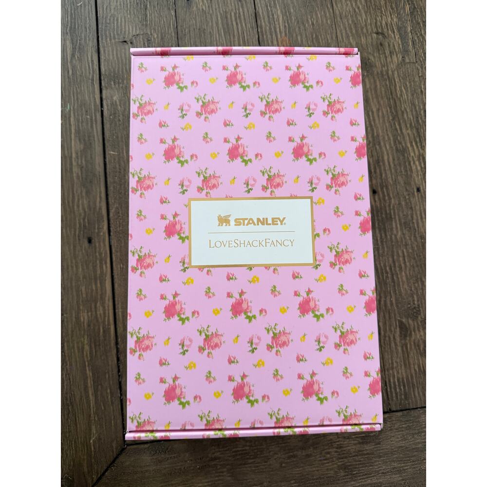 NWT Stanley x LoveShackFancy Pink Floral Quencher H2.0 Tumbler 40oz – Sold Out - Picture 5 of 5